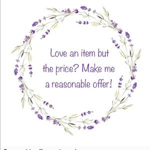 Reasonable offers welcome